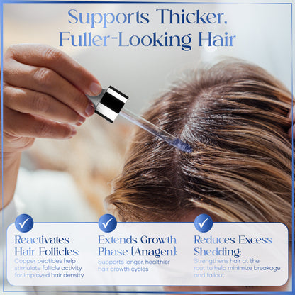 Cellular Glow Hair Serum – 10% GHK-Cu + 5% AHK-Cu Peptides