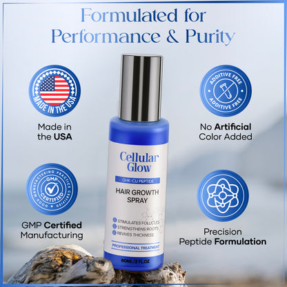 Cellular Glow Spray Hair Serum – 10% GHK-Cu + 5% AHK-Cu Peptides